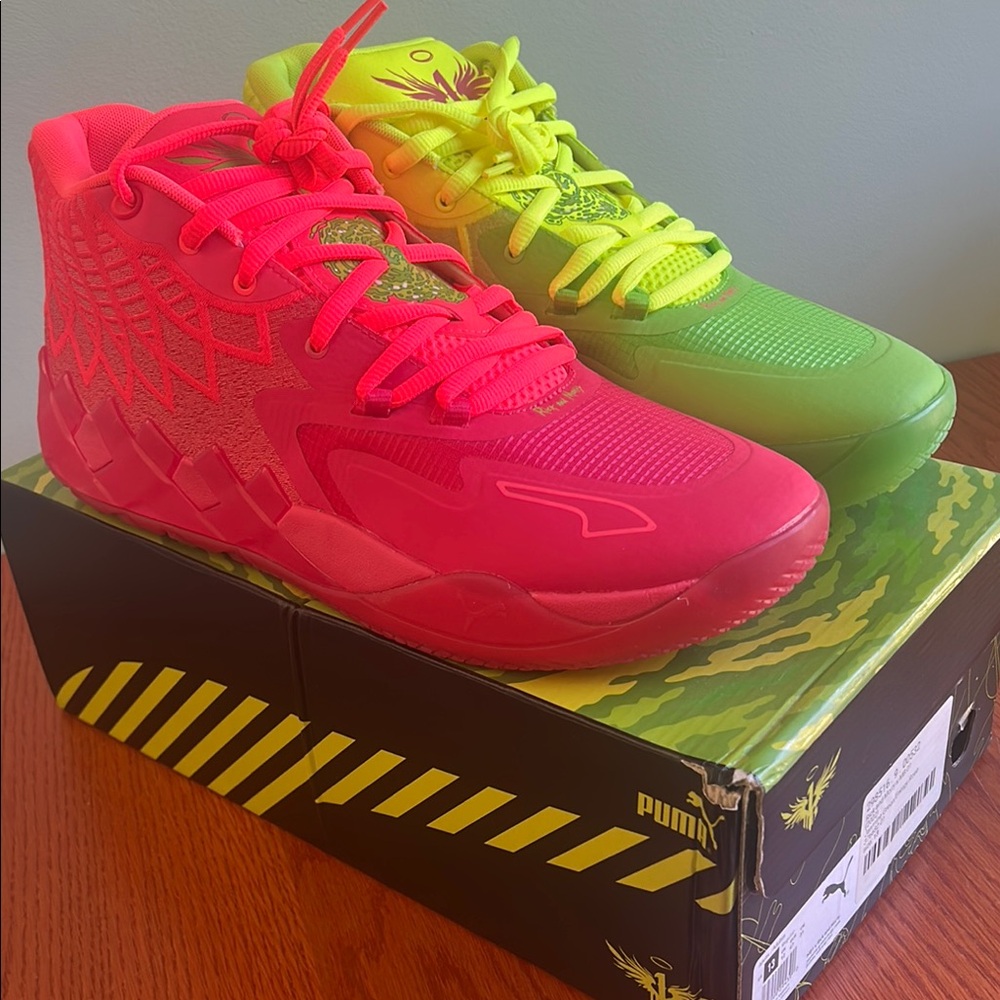 PUMA Men’s size 13 MB1 x Rick and Morty basketball sneakers